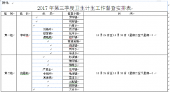 关于开展全县2017年第三季度卫生计生工作专项督查的通知