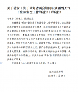 <b>关于转发《关于做好省两会期间以及雨雪天气下旅游安全工作的通知》的通知</b>