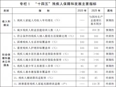 国务院关于印发“十四五”残疾人保障和发展规划的通知