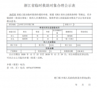 临时救助对象公示表(杨哲财)