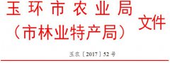 玉环市农业局（市林业特产局）关于印发《玉环市农业林业行政执法全过程记录